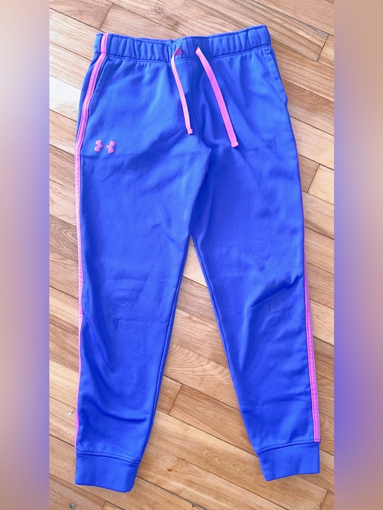 Under Armour Other - Under Armour Girls' Purple Jogger Pants with Pink Accents size M